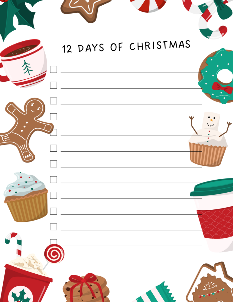 12 days of christmas - spirits food and booze
